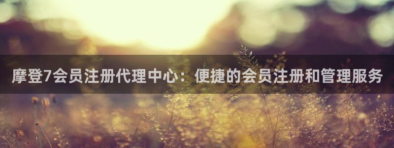 南宫NG预测在线预测：摩登7会员注册代理中心：便捷的会员注册和管理服务